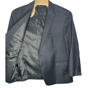 Lauren Ralph Lauren Blazer Mens 52R Gray Classic-Fit Wool Stretch Sport Coat